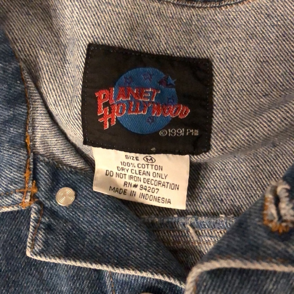 Planet Hollywood Lake Tahoe Vintage Denim Jacket - Picture 8 of 14